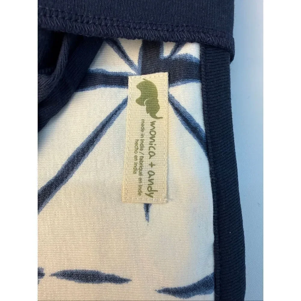 NWT Monica and Andy Newborn Baby Boy Hospital Cuddle Box - Navy Shibori- 4pc bun